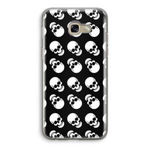 CaseCompany Musketon Skulls: Samsung Galaxy A5 (2017) Transparant Hoesje