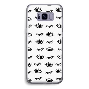 CaseCompany Eye pattern #2: Samsung Galaxy S8 Transparant Hoesje