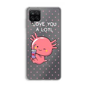 CaseCompany Love You A Lotl: Samsung Galaxy A12 Transparant Hoesje