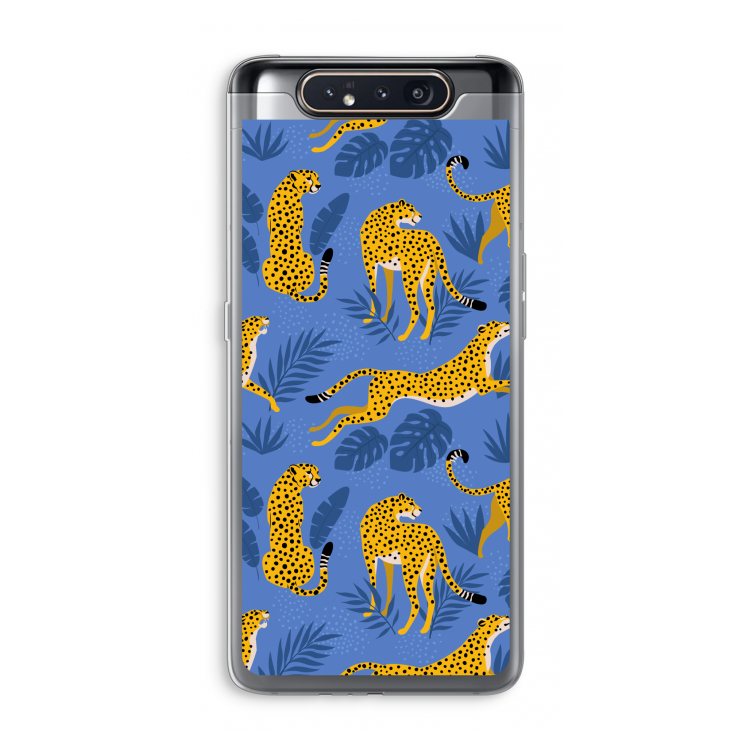 CaseCompany Luipaard: Samsung Galaxy A80 Transparant Hoesje