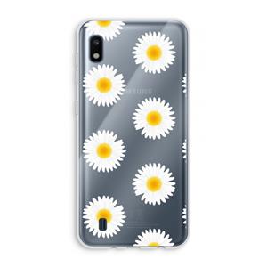 CaseCompany Margrietjes: Samsung Galaxy A10 Transparant Hoesje