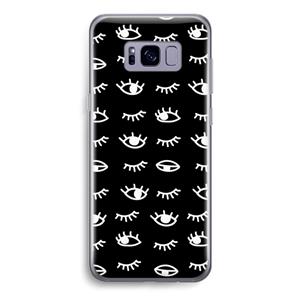 CaseCompany Eye pattern #3: Samsung Galaxy S8 Transparant Hoesje