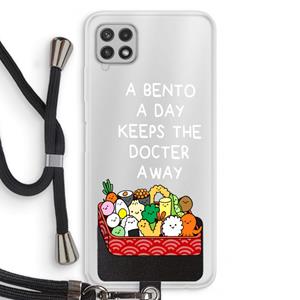 CaseCompany Bento a day: Samsung Galaxy A22 4G Transparant Hoesje met koord