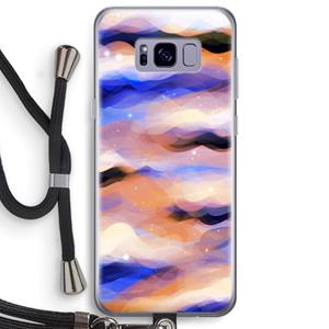 CaseCompany Donkere Wolken: Samsung Galaxy S8 Plus Transparant Hoesje met koord