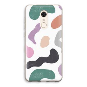 CaseCompany Memphis Shapes: Xiaomi Redmi 5 Transparant Hoesje