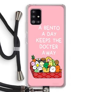 CaseCompany Bento a day: Samsung Galaxy A51 5G Transparant Hoesje met koord