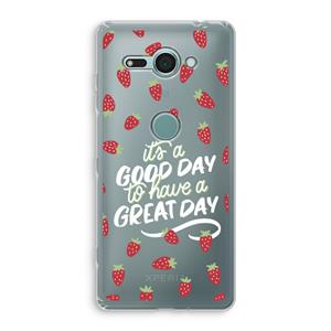 CaseCompany Don't forget to have a great day: Sony Xperia XZ2 Compact Transparant Hoesje