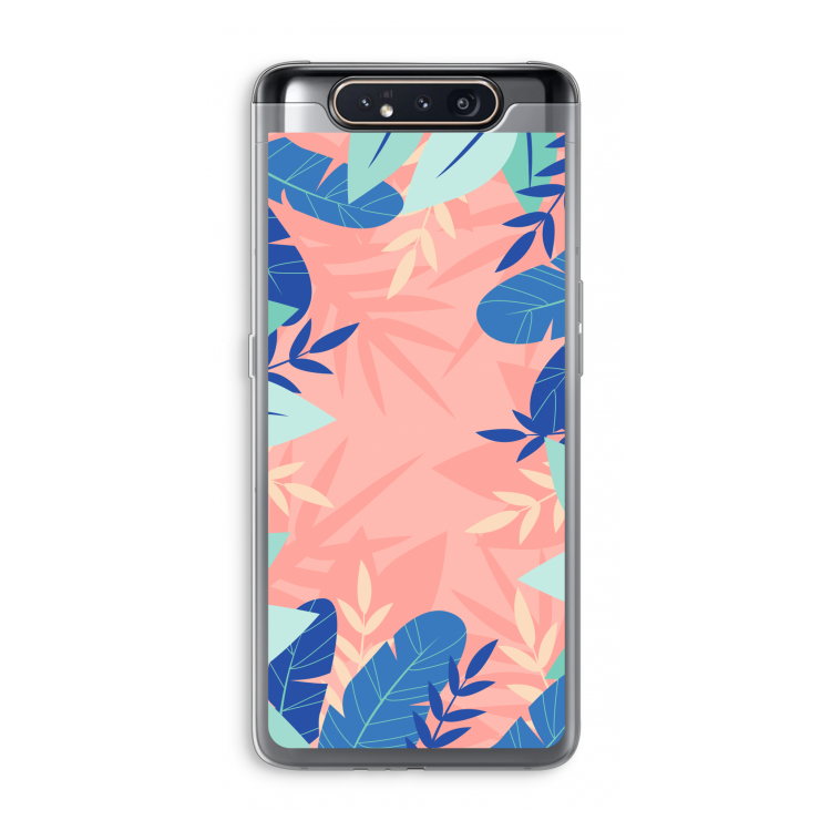 CaseCompany Tropisch: Samsung Galaxy A80 Transparant Hoesje