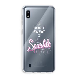 CaseCompany Sparkle quote: Samsung Galaxy A10 Transparant Hoesje