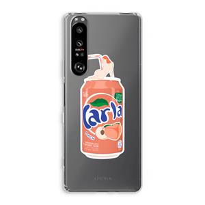 CaseCompany S(peach)less: Sony Xperia 1 III Transparant Hoesje