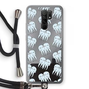 CaseCompany Octopussen: Xiaomi Redmi 9 Transparant Hoesje met koord
