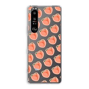 CaseCompany Just peachy: Sony Xperia 1 III Transparant Hoesje
