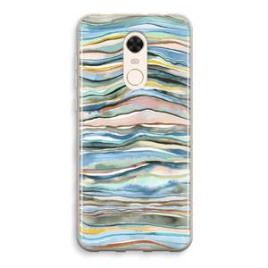 CaseCompany Watercolor Agate: Xiaomi Redmi 5 Transparant Hoesje