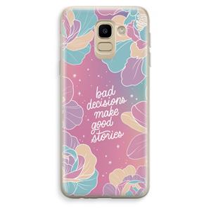 CaseCompany Good stories: Samsung Galaxy J6 (2018) Transparant Hoesje