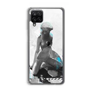 CaseCompany I will not feel a thing: Samsung Galaxy A12 Transparant Hoesje