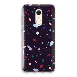 CaseCompany Dark Rounded Terrazzo: Xiaomi Redmi 5 Transparant Hoesje