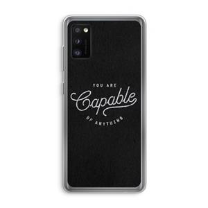 CaseCompany Capable: Samsung Galaxy A41 Transparant Hoesje
