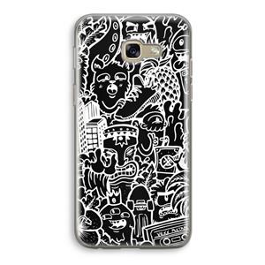 CaseCompany Vexx Black Mixtape: Samsung Galaxy A5 (2017) Transparant Hoesje