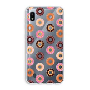 CaseCompany Donuts: Samsung Galaxy A10 Transparant Hoesje