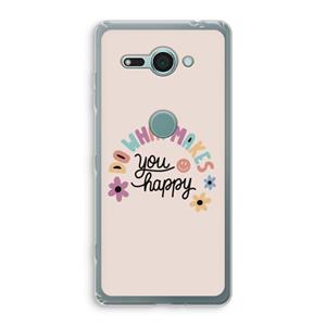 CaseCompany Happy days: Sony Xperia XZ2 Compact Transparant Hoesje