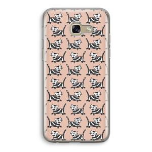 CaseCompany Zwarte poes: Samsung Galaxy A5 (2017) Transparant Hoesje
