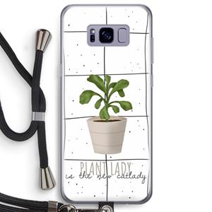 CaseCompany Kamerplant op vensterruit: Samsung Galaxy S8 Plus Transparant Hoesje met koord