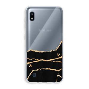 CaseCompany Gouden marmer: Samsung Galaxy A10 Transparant Hoesje