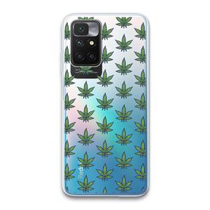 CaseCompany Weed: Xiaomi Redmi 10 Transparant Hoesje