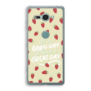 CaseCompany Don't forget to have a great day: Sony Xperia XZ2 Compact Transparant Hoesje