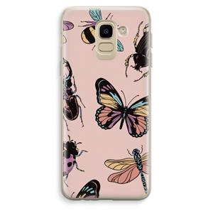 CaseCompany Tiny Bugs: Samsung Galaxy J6 (2018) Transparant Hoesje