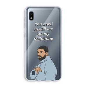 CaseCompany Hotline bling: Samsung Galaxy A10 Transparant Hoesje