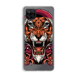 CaseCompany Tiger and Rattlesnakes: Samsung Galaxy A12 Transparant Hoesje