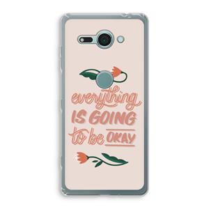 CaseCompany Optimistic flower girl: Sony Xperia XZ2 Compact Transparant Hoesje