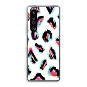 CaseCompany Cheetah color: Sony Xperia 1 III Transparant Hoesje