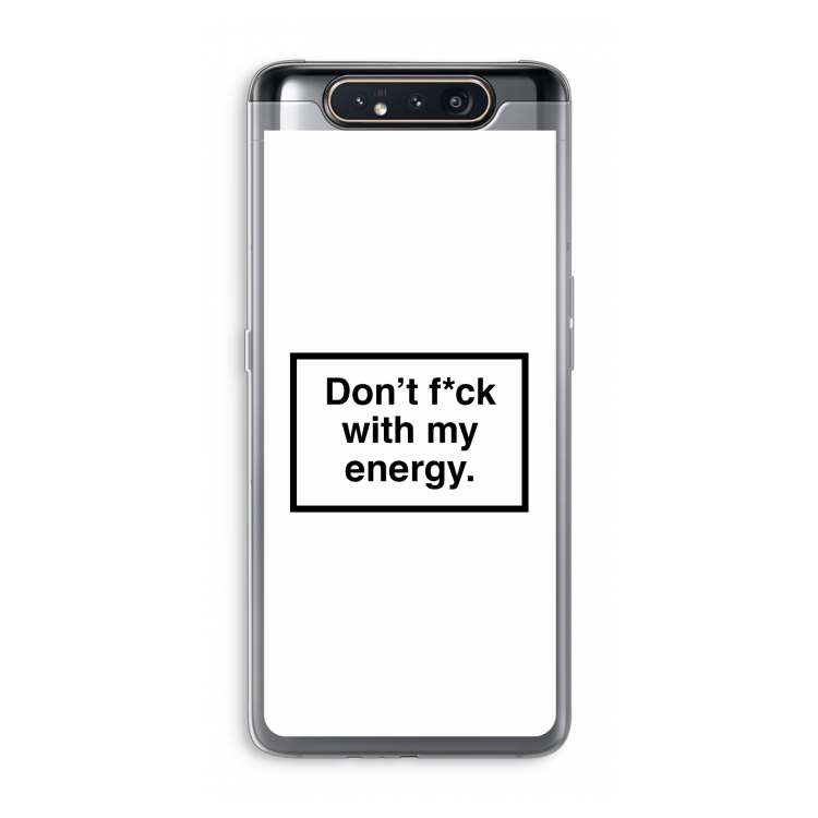 CaseCompany My energy: Samsung Galaxy A80 Transparant Hoesje