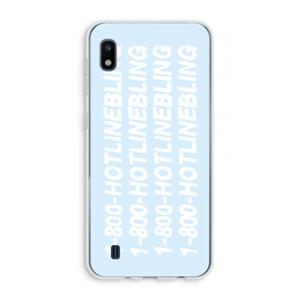 CaseCompany Hotline bling blue: Samsung Galaxy A10 Transparant Hoesje