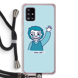 CaseCompany Zwaai: Samsung Galaxy A51 5G Transparant Hoesje met koord