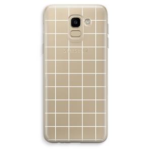 CaseCompany Rooster 2: Samsung Galaxy J6 (2018) Transparant Hoesje