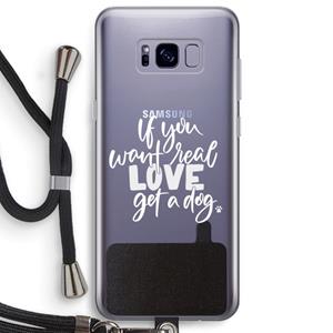 CaseCompany Partner in crime: Samsung Galaxy S8 Plus Transparant Hoesje met koord