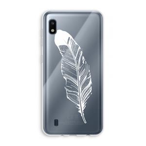 CaseCompany Pluim: Samsung Galaxy A10 Transparant Hoesje