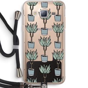 CaseCompany Boompje: Samsung Galaxy J3 (2016) Transparant Hoesje met koord