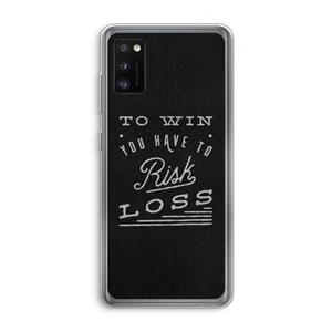 CaseCompany Risk loss: Samsung Galaxy A41 Transparant Hoesje