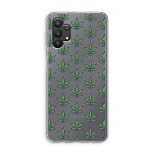 CaseCompany Weed: Samsung Galaxy A32 5G Transparant Hoesje