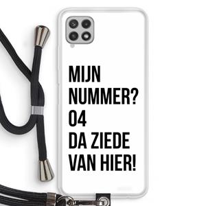 CaseCompany Da ziede van hier: Samsung Galaxy A22 4G Transparant Hoesje met koord