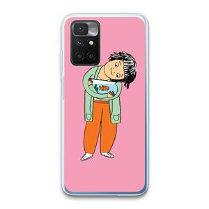 CaseCompany Visknuffel: Xiaomi Redmi 10 Transparant Hoesje