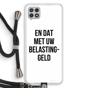 CaseCompany Belastinggeld: Samsung Galaxy A22 4G Transparant Hoesje met koord