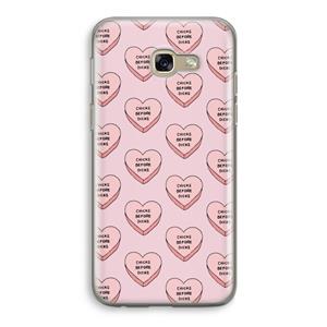 CaseCompany Chicks before dicks: Samsung Galaxy A5 (2017) Transparant Hoesje