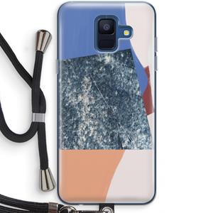 CaseCompany Billy: Samsung Galaxy A6 (2018) Transparant Hoesje met koord