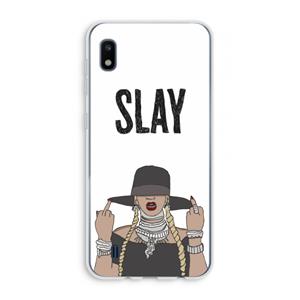 CaseCompany Slay All Day: Samsung Galaxy A10 Transparant Hoesje