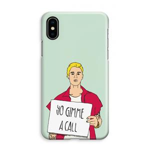 CaseCompany Gimme a call: iPhone XS Max Volledig Geprint Hoesje